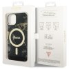 Guess GUHMP14MHTMRSK iPhone 14 Plus/ 15 Plus 6.7 czarny/black hardcase Golden Marble MagSafe